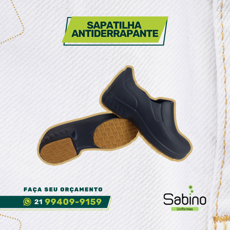Sapatilha Antiderrapante, uniformes profissionais, uniforme, EPI
