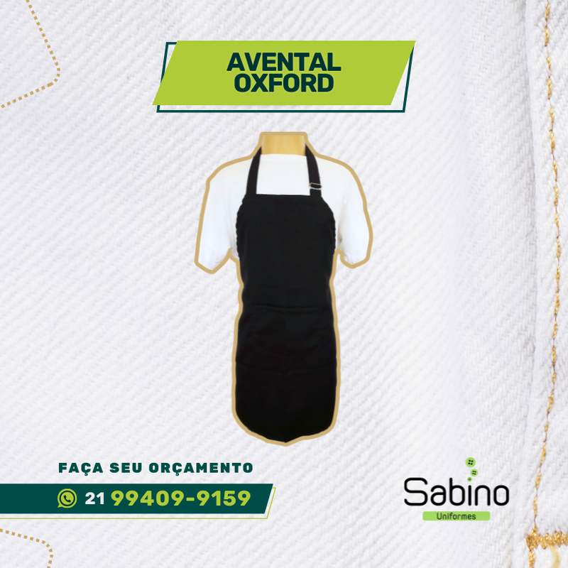 Avental em Oxford, uniformes profissionais, uniforme, uniforme cozinha, uniforme restaurante
