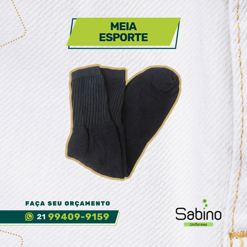 Meia Esporte, uniformes profissionais, uniforme