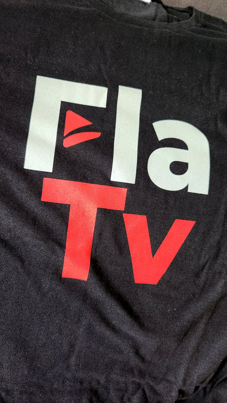 Camisa 100% Algodão com Estampa em Silk, FLA TV, uniformes profissionais, uniformes