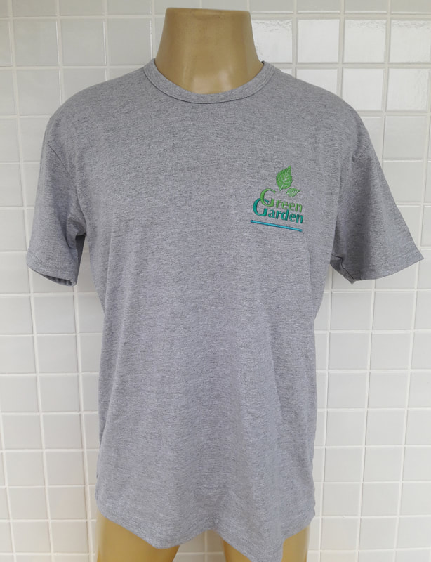 Camisa de Malha 100 % Algodão com Bordado, uniformes profissionais, uniforme