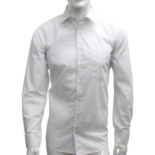 Camisa Social Masculina Manga Curta ou Longa Branca