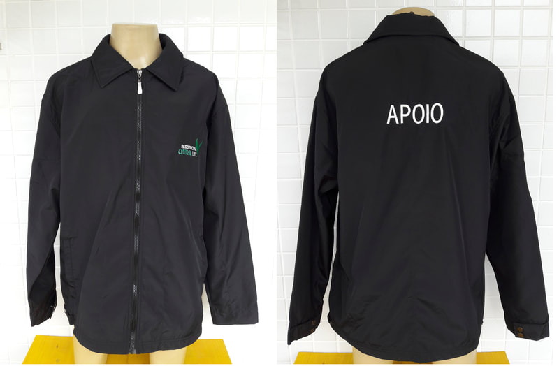 Casaco Impermeável com Bordado, EDIFÍCIL GREEN GARDEN, uniformes profissionias, uniforme, jaqueta